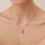 Raw Citrine Necklace