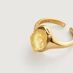 Raw Citrine Open Ring AmberLollipop