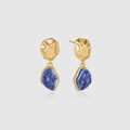 Raw Lapis Lazuli Earrings - Amber Lollipop