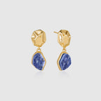 Raw Lapis Lazuli Earrings - Amber Lollipop