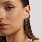 Raw Lapis Lazuli Earrings - Amber Lollipop