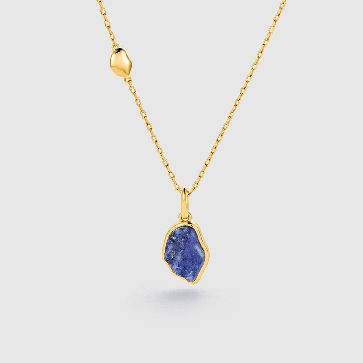 Raw Lapis Lazuli Necklace - Stunning Natural Gemstone Jewelry 