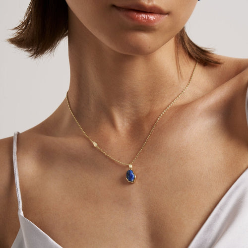 Raw Lapis Lazuli Necklace - Amber Lollipop