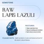 Raw Lapis Lazuli Open Ring AmberLollipop