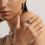 Raw Lapis Lazuli Open Ring