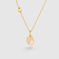 Raw Rose Quartz Necklace - Amber Lollipop