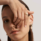 Raw Rose Quartz Open Ring