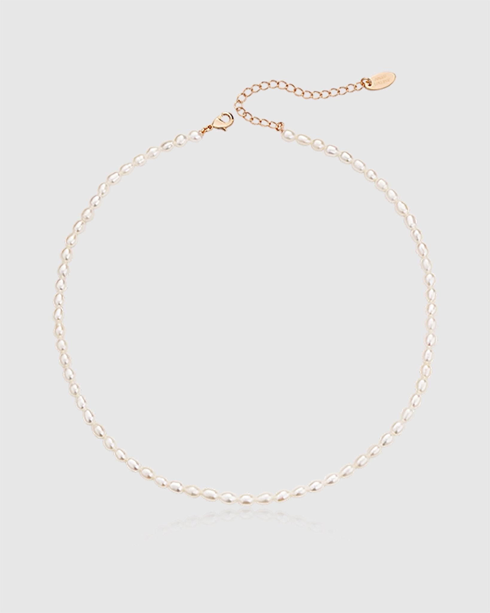 Rice Pearl Choker - Amber lollipop