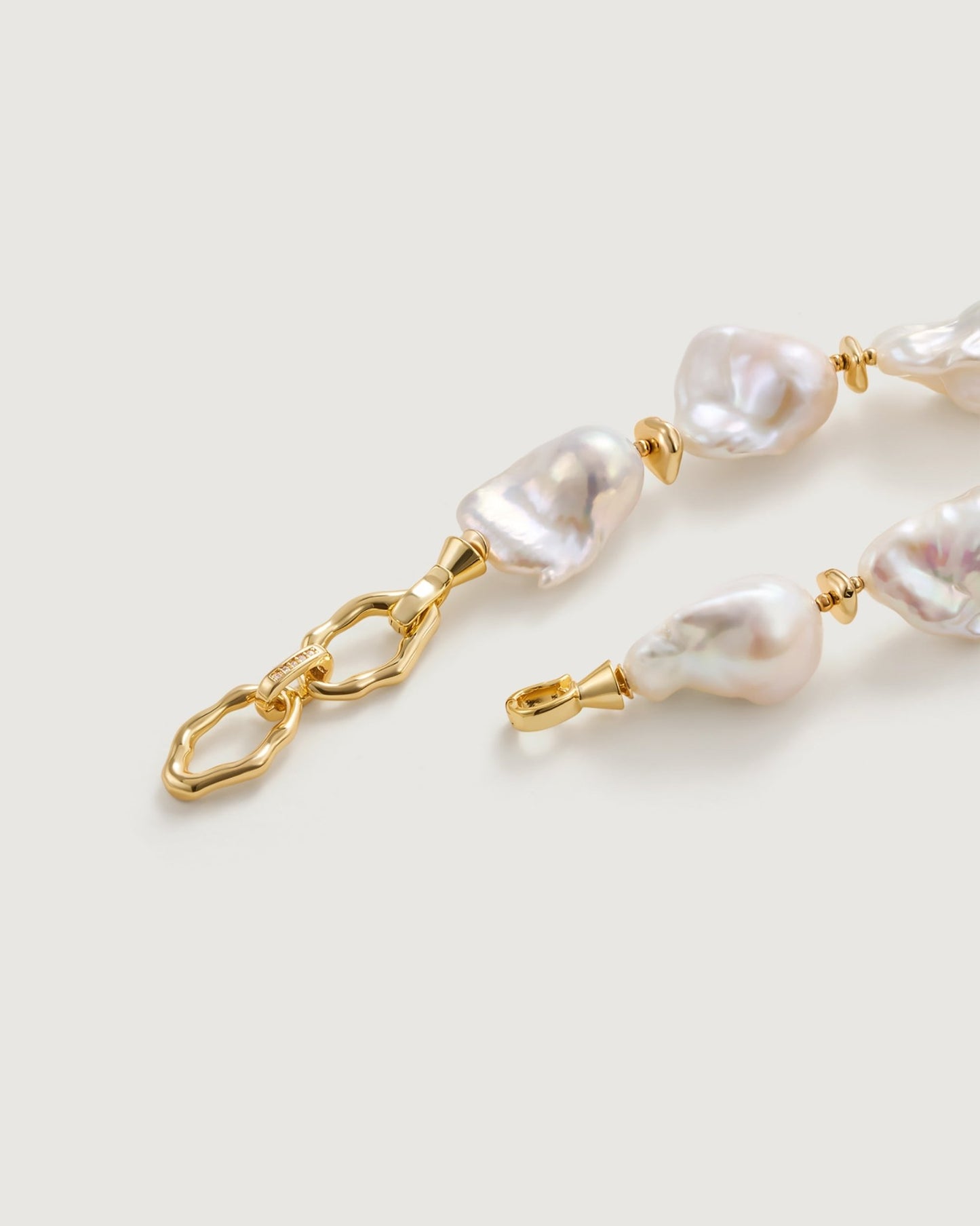 Sea Breeze Baroque Pearl Bracelet - Amber lollipop