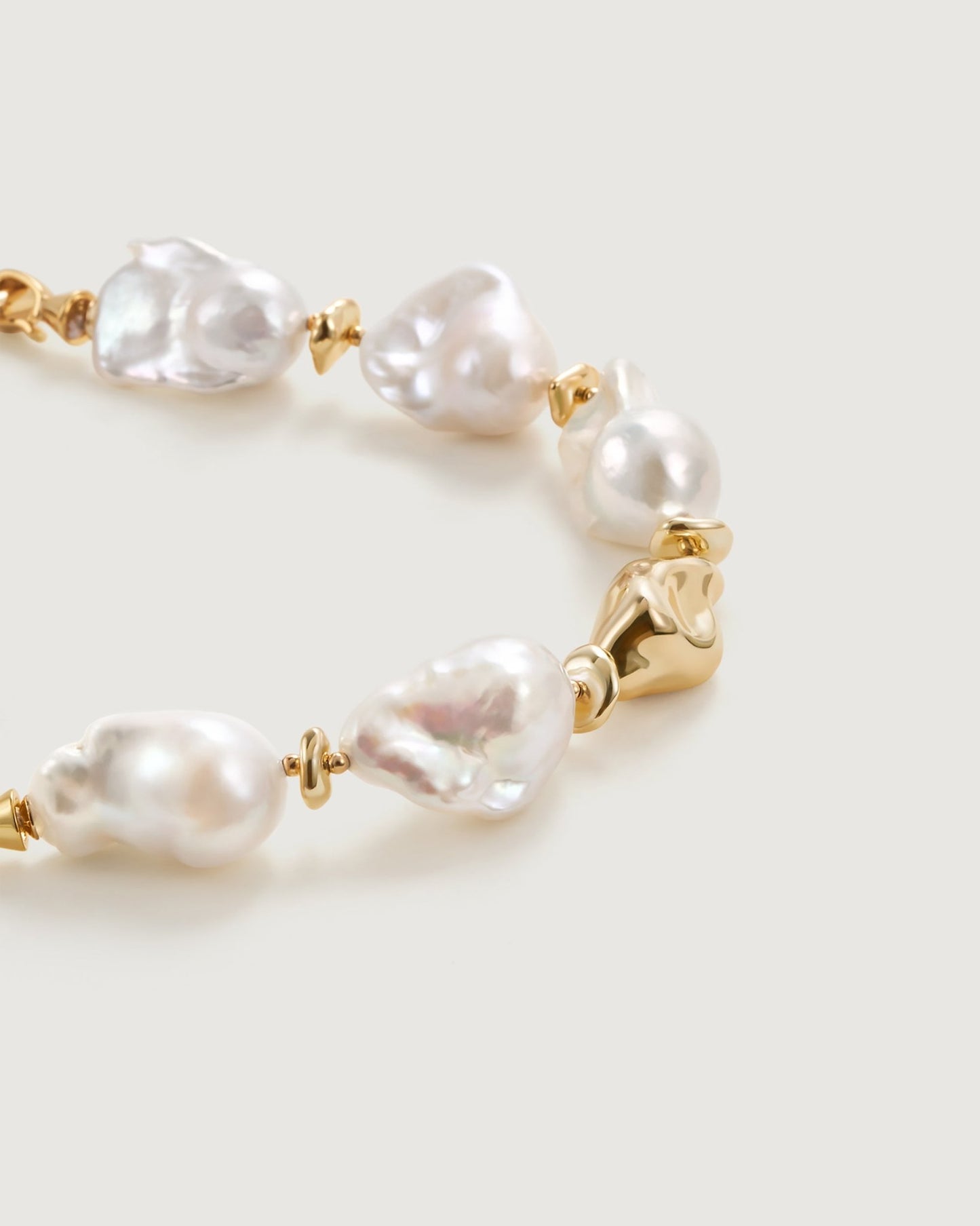 Sea Breeze Baroque Pearl Bracelet - Amber lollipop