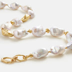 Sea Breeze Baroque Pearl Necklace AmberLollipop