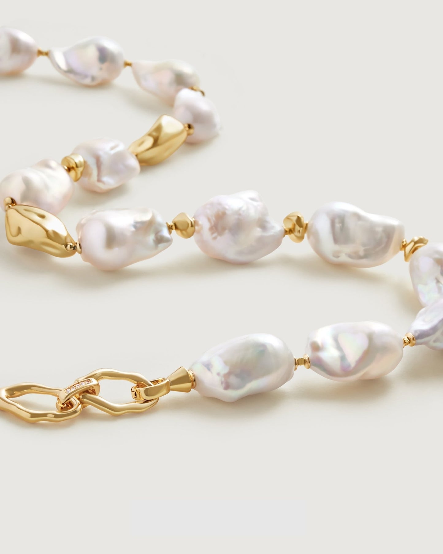 Sea Breeze Baroque Pearl Necklace - Amber lollipop