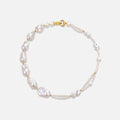 Sea Foam Baroque Pearl Necklace AmberLollipop