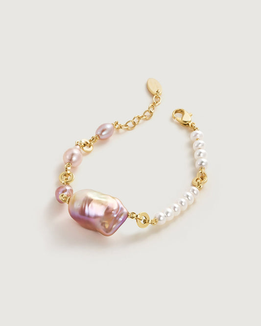 Sea Foam Bracelet - Amber lollipop