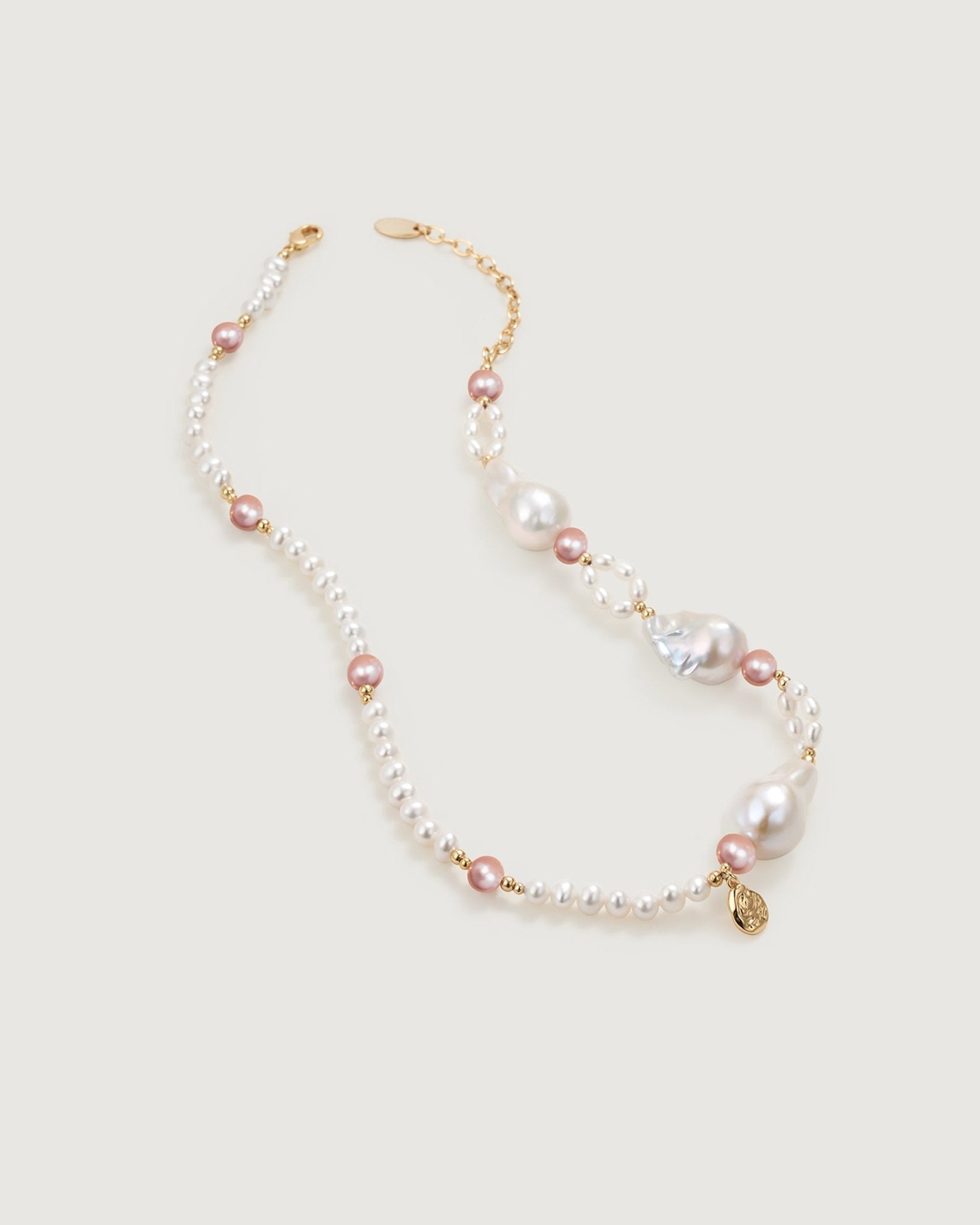 Sea Garden Pearl Necklace - Amber lollipop