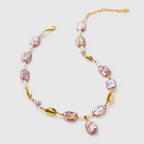 Sea Treasure Baroque Pearl Necklace - Amber Lollipop