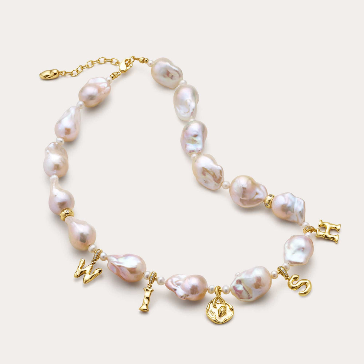 Sea Wish Baroque Pearl Necklace AmberLollipop