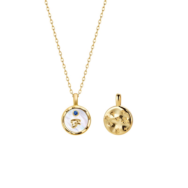 Signet Initial Necklace AmberLollipop