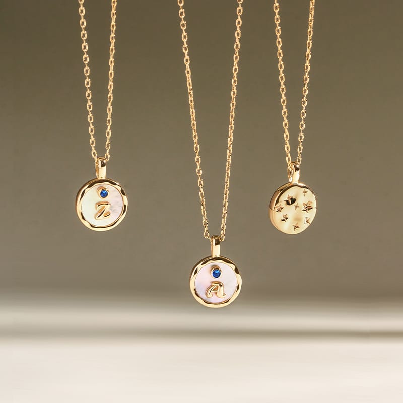 Signet Initial Necklace AmberLollipop