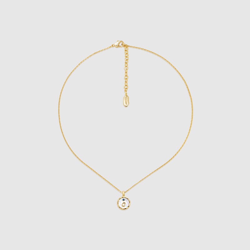 Signet Initial Necklace AmberLollipop