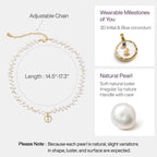 Signet Initial Pearl Necklace AmberLollipop