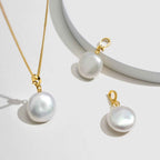 Chain Pearl Necklace Set