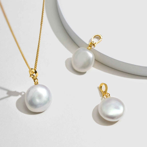 Chain Pearl Necklace Set