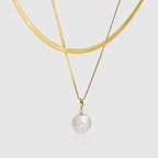 Chain Pearl Necklace Set - Amber Lollipop