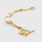 Baroque Pearl & Gold Bracelet For Women