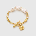 Baroque Pearl & Gold Bracelet For Women