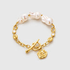 Baroque Pearl & Gold Bracelet For Women