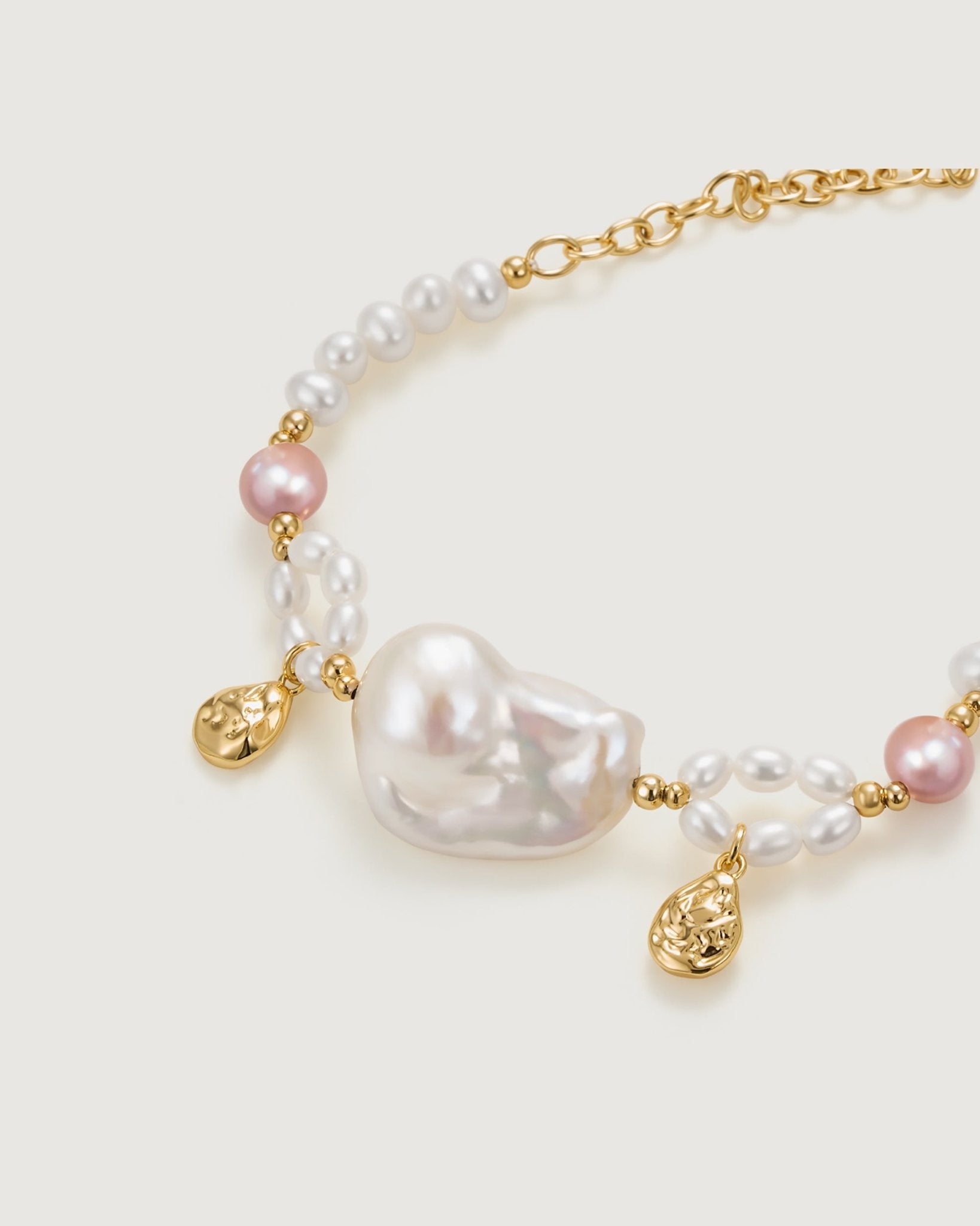 Spring Isle Pearl Bracelet - Amber lollipop