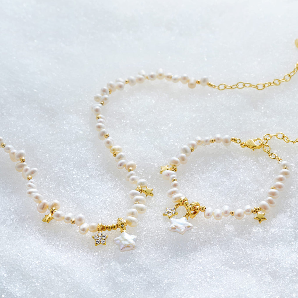Starlight Pearl Jewelry Set AmberLollipop