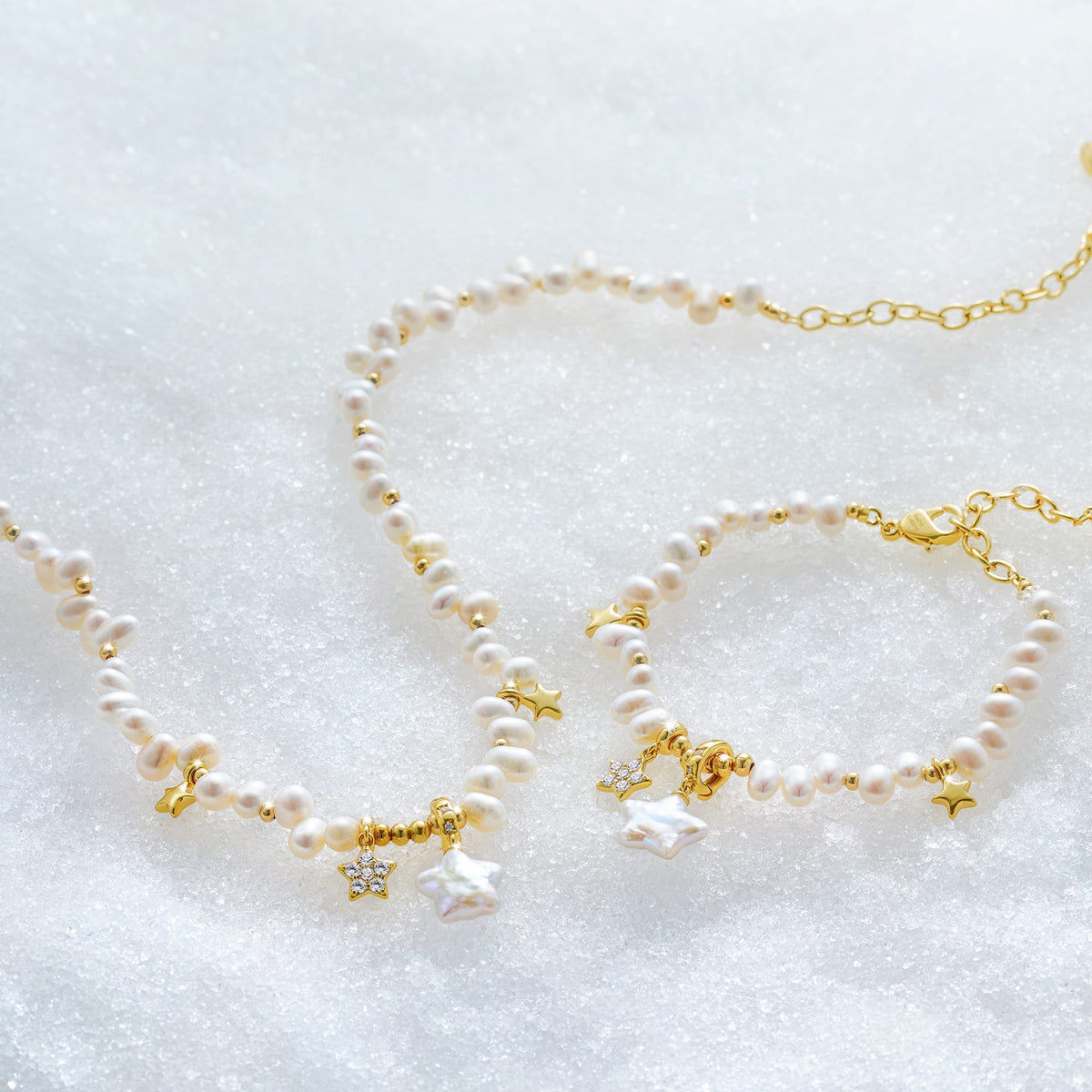 Starlight Pearl Jewelry Set AmberLollipop