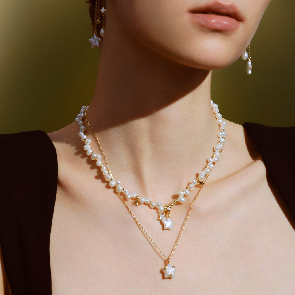 Starlight Pearl Jewelry Set AmberLollipop