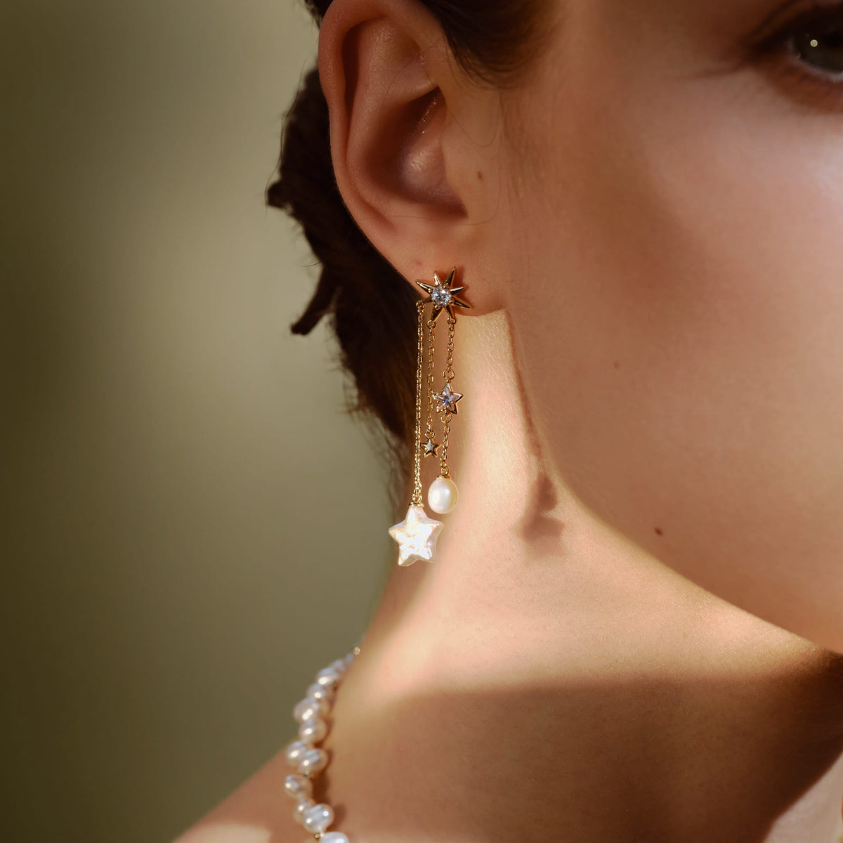 Starlight Pearl Jewelry Set AmberLollipop