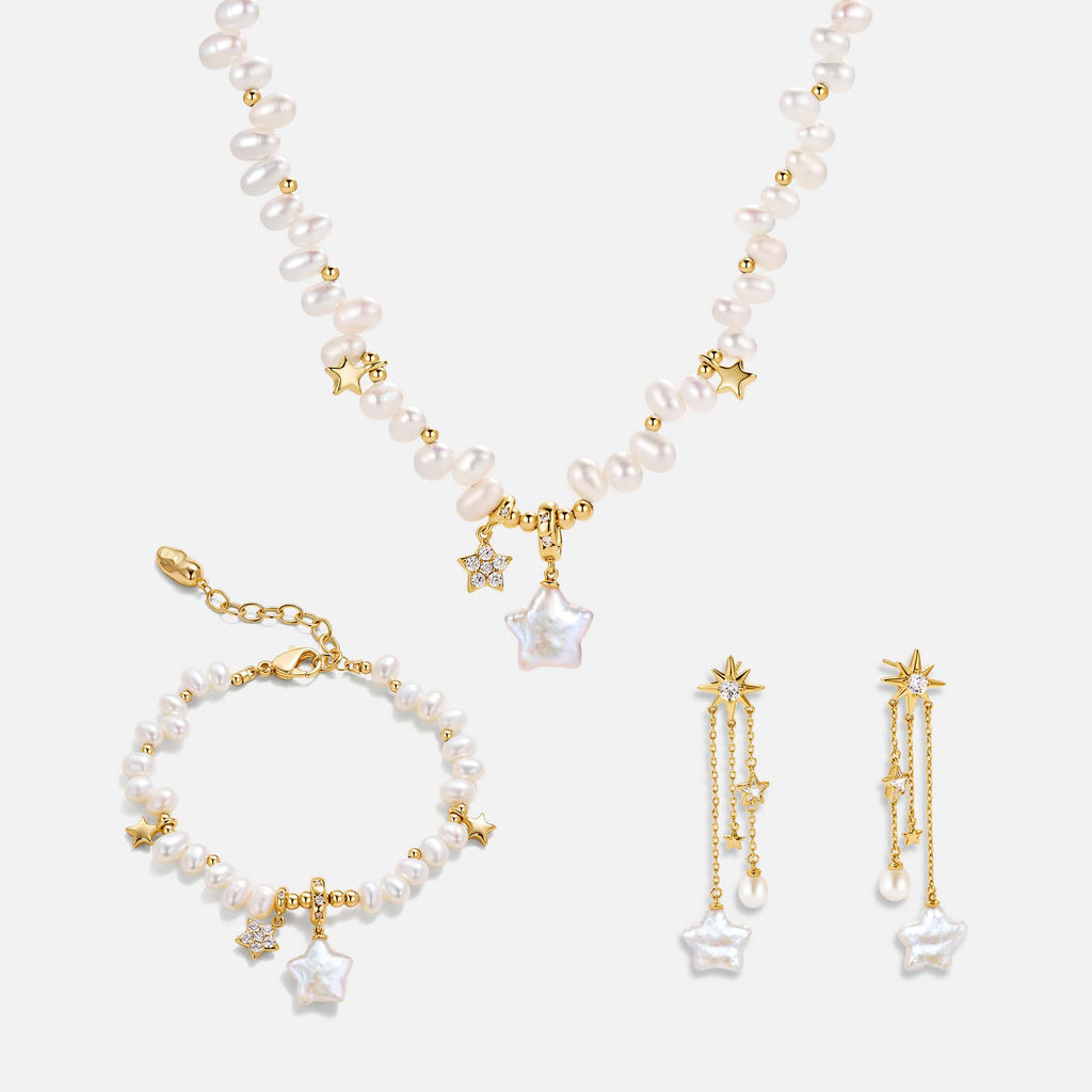 Starlight Pearl Jewelry Set AmberLollipop