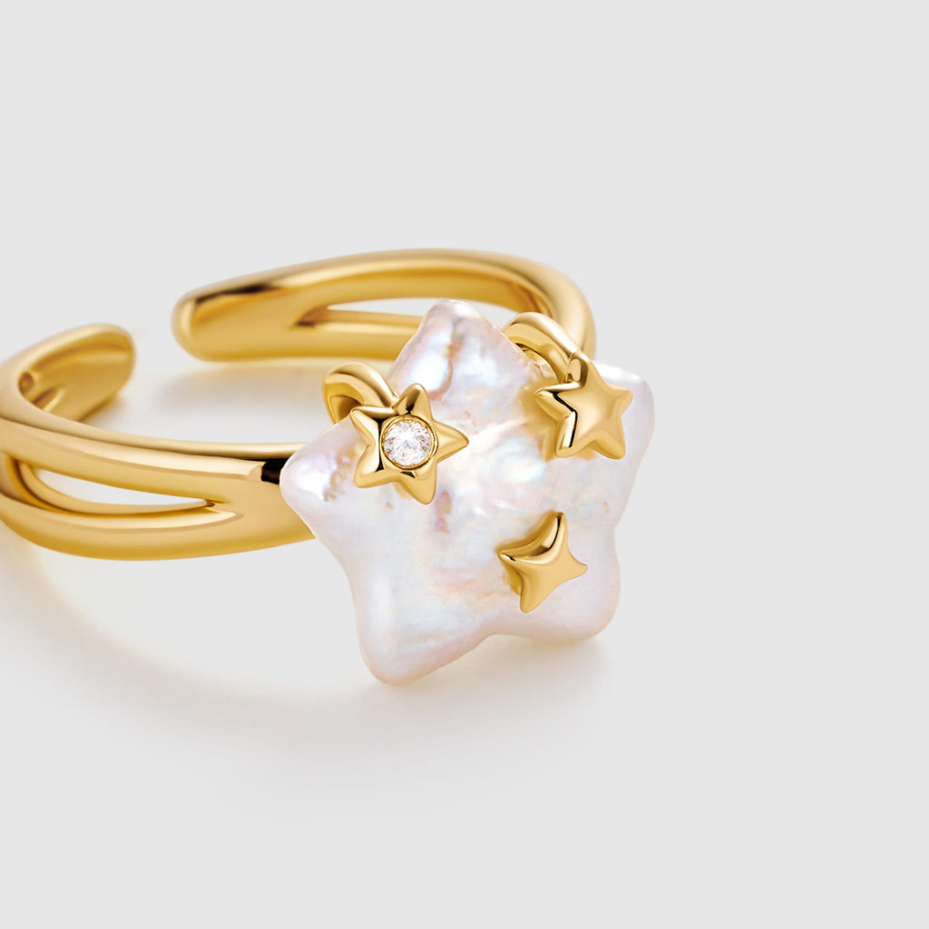 Starlight Pearl Ring AmberLollipop