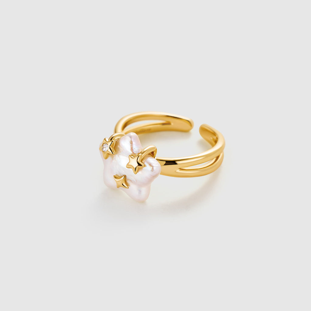 Starlight Pearl Ring AmberLollipop