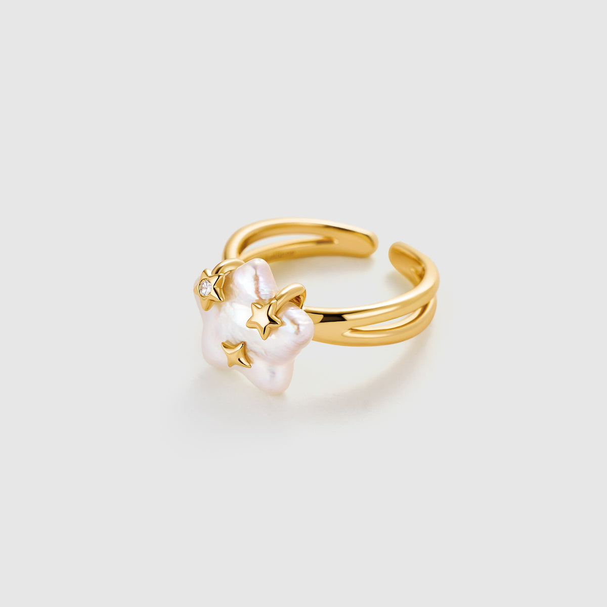 Starlight Pearl Ring AmberLollipop