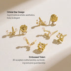 Stellar Zodiac Pearl Earrings AmberLollipop