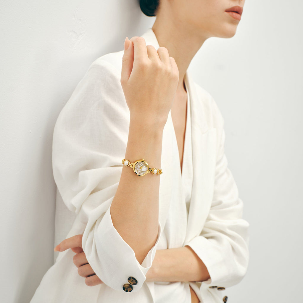 Stellar Zodiac Pearl Watch（Aquarius / Gemini / Libra） AmberLollipop