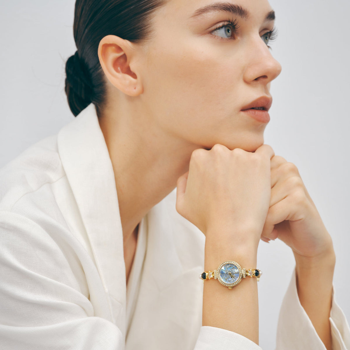 Stellar Zodiac Pearl Watch (Pisces / Cancer / Scorpio) AmberLollipop
