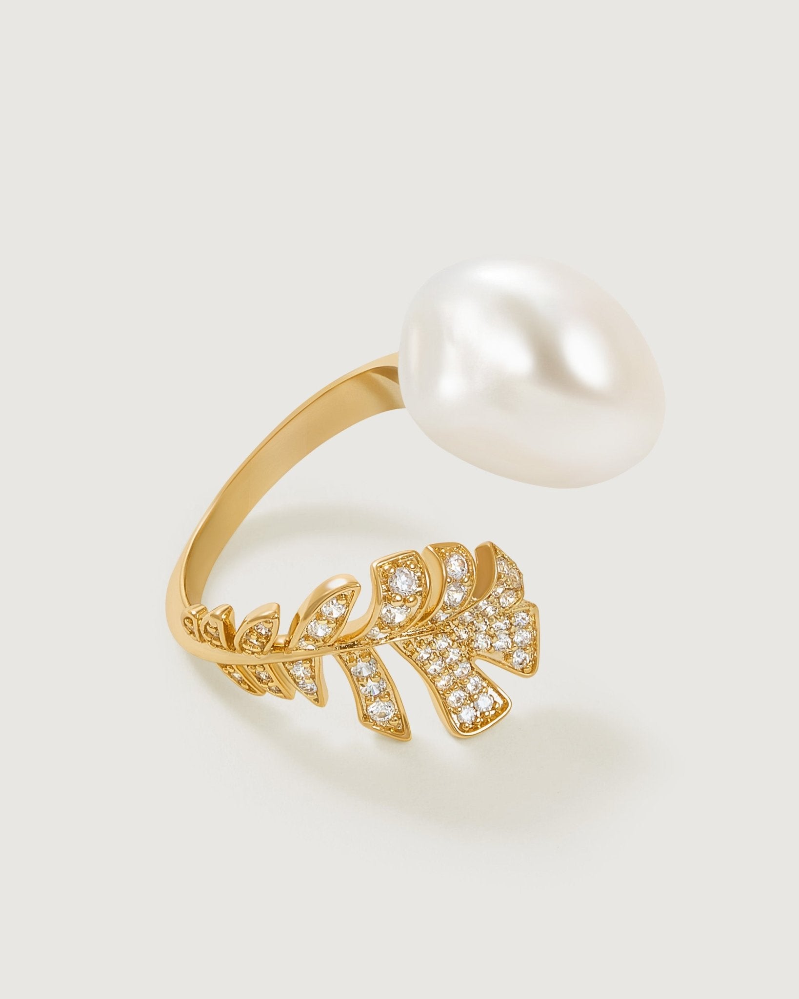 Sunshine Manor Baroque Pearl Ring - Amber lollipop