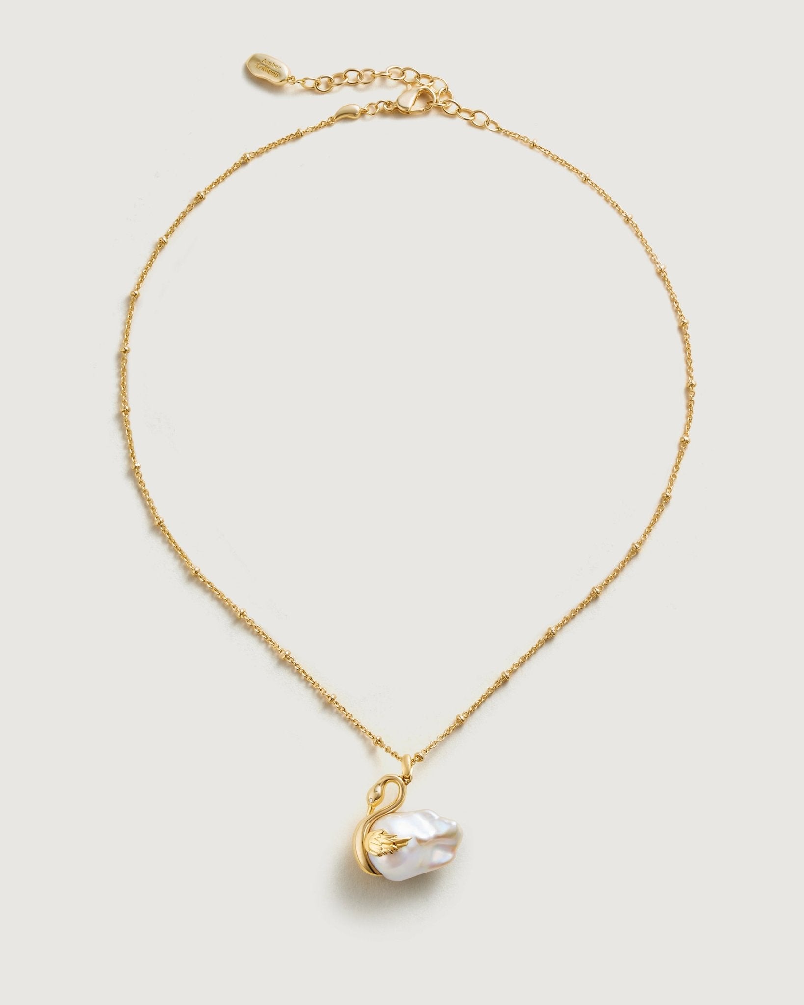 Tender Heart Baroque Pearl Necklace - Amber lollipop