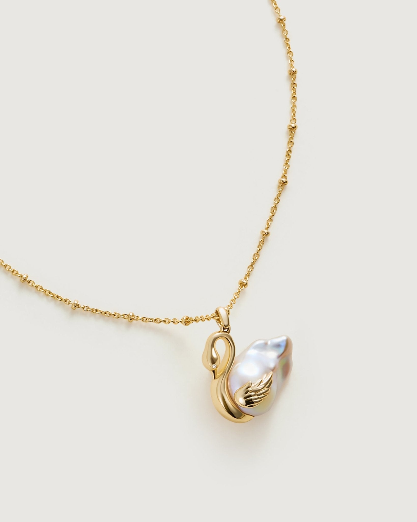 Tender Heart Baroque Pearl Necklace - Amber lollipop