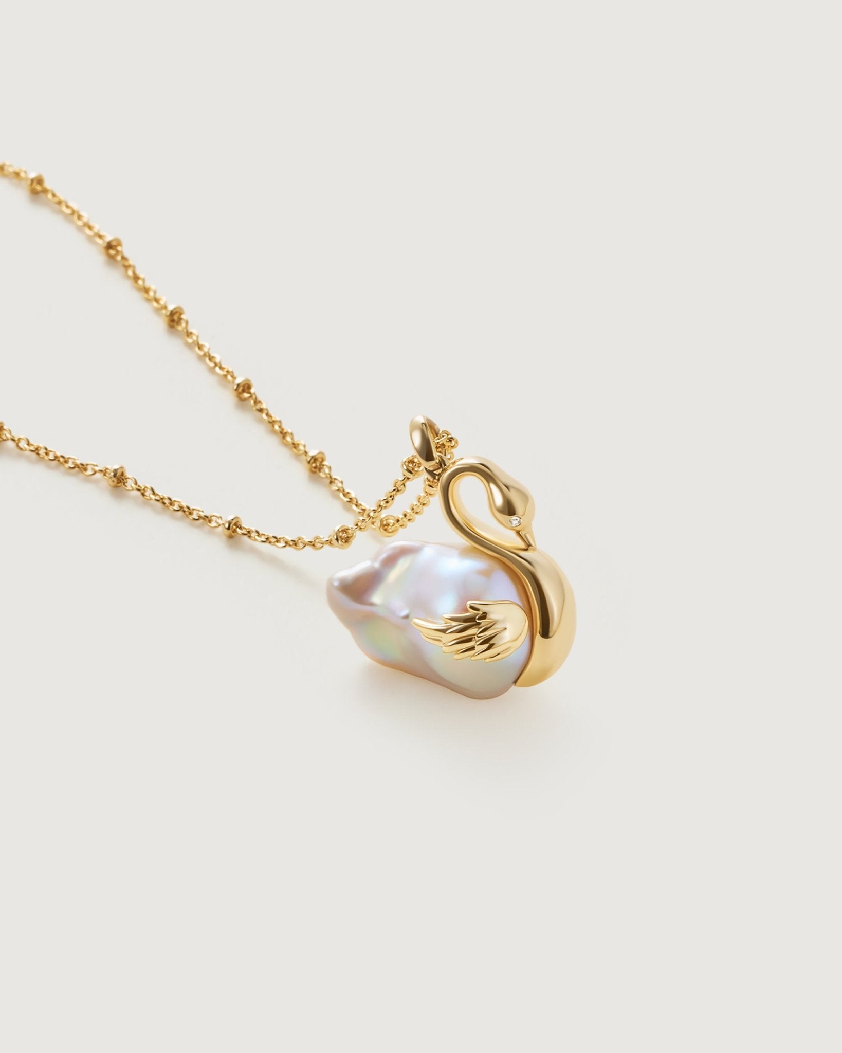 Tender Heart Baroque Pearl Necklace - Amber lollipop