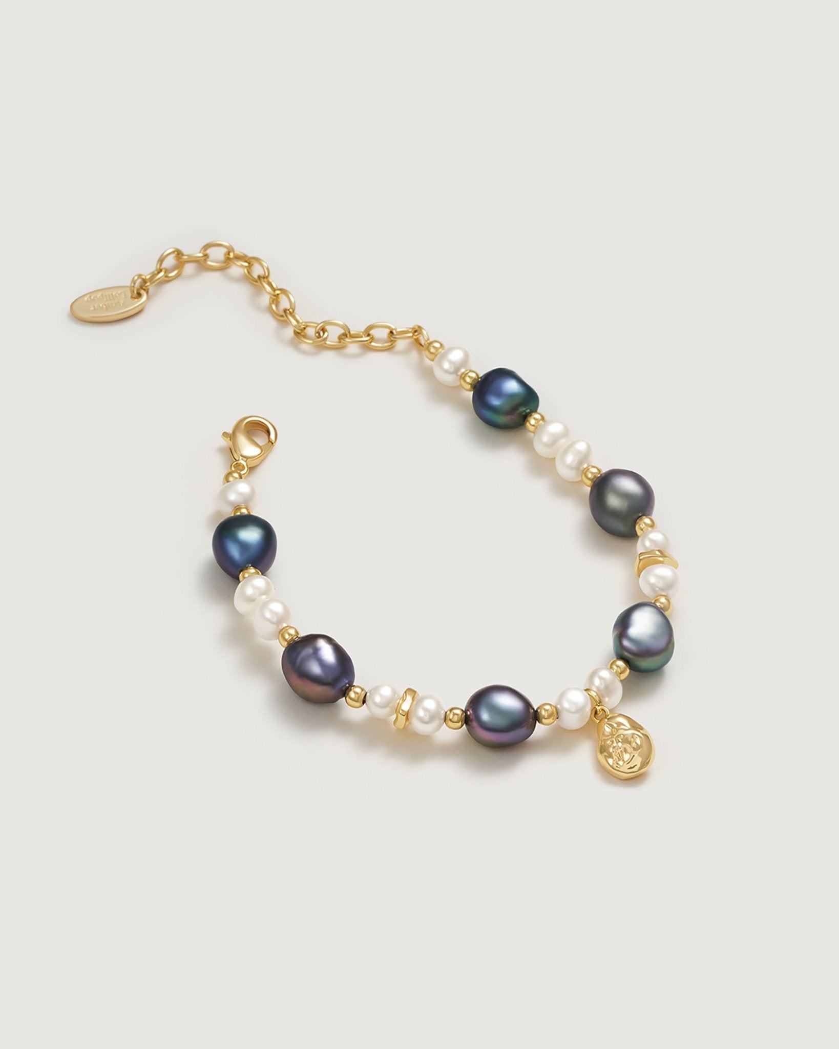 Treasure Baroque Pearl Bracelet - Amber lollipop