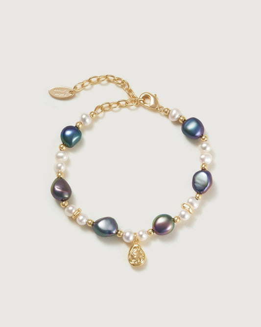 Treasure Baroque Pearl Bracelet - Amber lollipop