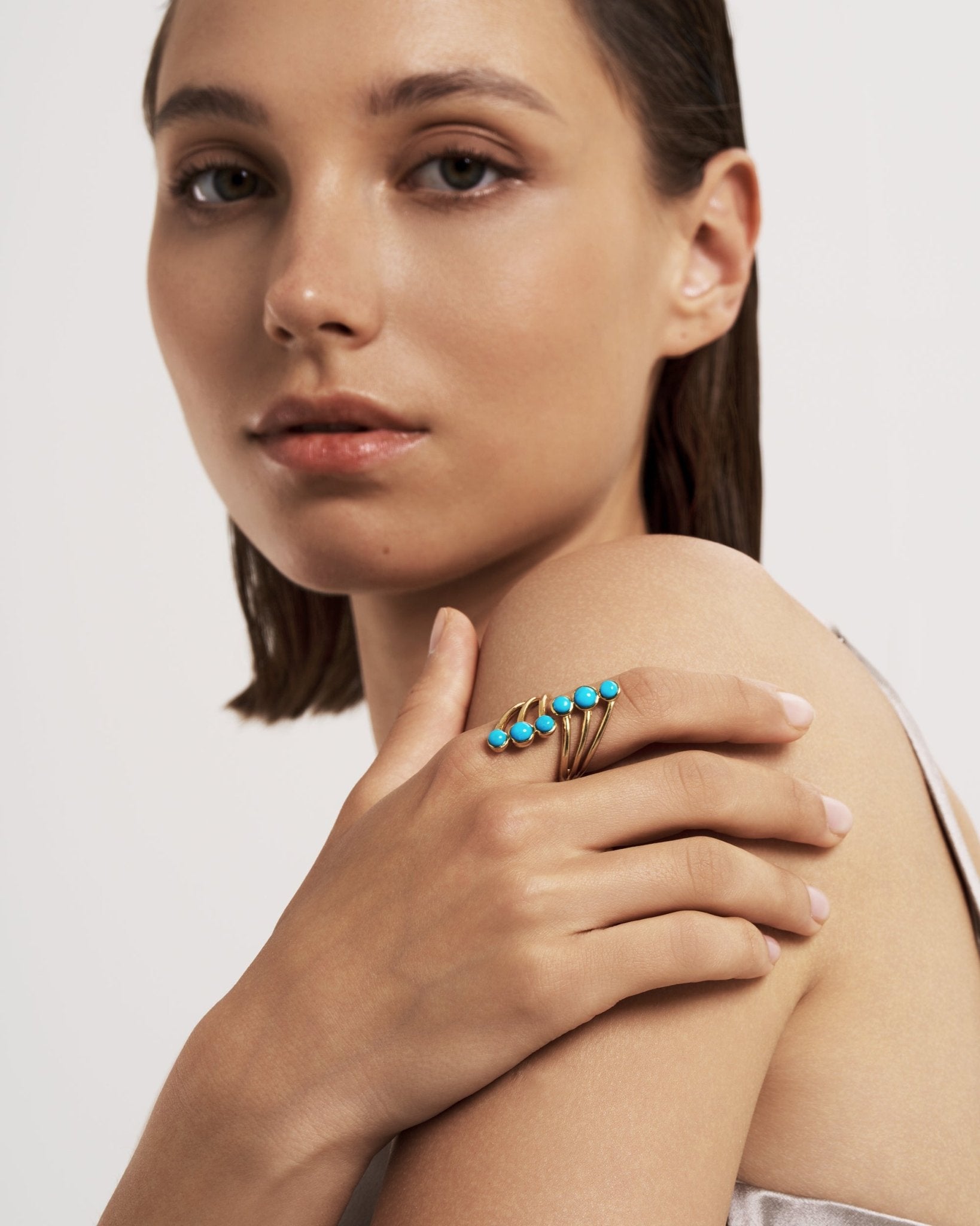 Turquoise Dream Ring - Amber Lollipop